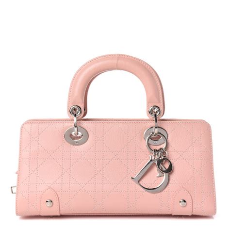 east west lady dior|CHRISTIAN DIOR Calfskin Cannage Stitched Small East West Lady Dior .